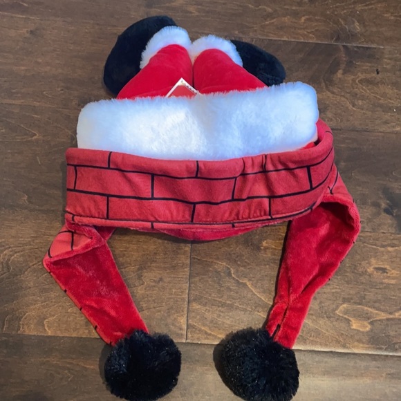 Other - Holiday Time Plush Dangle Hat Christmas Santa Legs Accessory